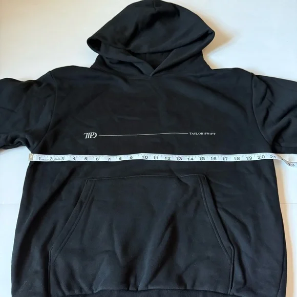 Taylor Swift Black Crewneck Hoodie with Minimal Logo - Picture 6 of 6